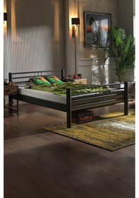 Resim Asos Çift Kişilik Ferforje Metal Karyola-siyah 