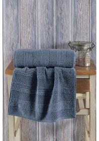 Resim Varol Lavin %100 Premium Cotton El Havlusu 50x90cm Antrasit-50x90cm Antrasit 