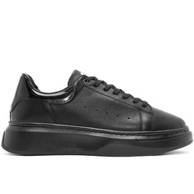 Resim Derimod Erkek Siyah Bağcıklı Kalın Tabanlı Deri Sneaker,Kışlık Spor Ayakkabı 25WFD675318 