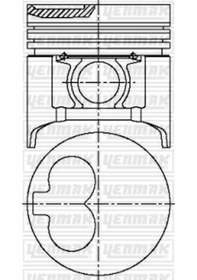 Resim YENMAK 31-03530-000 Piston+Segman Std-(86.00)-(Kia: Besta/Mazda: E2200 86-92 Em ) 3103530000 (WR675217) (Fiyat:4 Adet İçindir) 