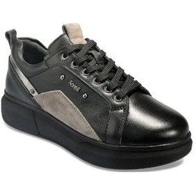 Resim Forelli 56601 Kadın Sneaker Ayakkabı Siyah Siyah 