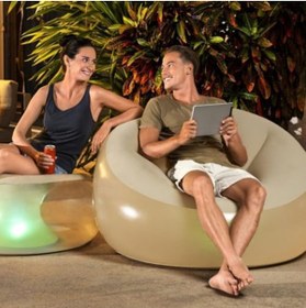 Resim Mena Rise 1.02m x 97cm x 71cm Şişirilebilir LED Hava Sandalyesi 1198781 