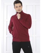 Resim Escetic Erkek Spor Slimfit, Dik Yaka, 4 Cepli, 4 Mevsim Bordo Eşo Bordo 