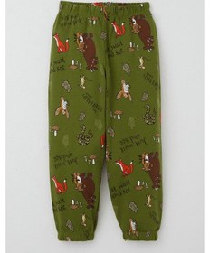 Resim Breeze Erkek Bebek Pijama Takımı The Gruffalo Desenli 9 Ay-3 Yaş, Haki Yeşil Haki Yeşil 