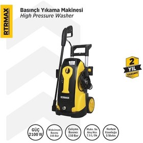 Resim Rtrmax RTM712 Yüksek Basınçlı Yıkama 2100 W 165 Bar 