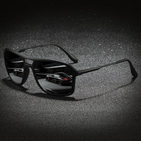 Resim RIVSAR Unisex Polarize Güneş Gözlüğü - Anti-Parlama ve Anti-Kırılma Lensler - Retro Stil PC Çerçeve Balıkçılık, Koşu, Yürüyüş, Açık Hava Sporları için - Temizleme Bezi, Balıkçılık Gözlüğü, Spor Gözlüğü, Tam Çerçeveli Gözlük, Dayanıklı Gözlük 