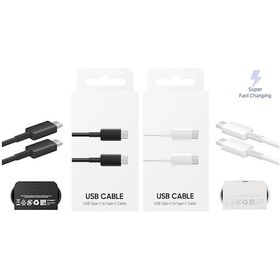 Resim Galaxy S23 Ultra 5G Uyumlu Type-C to Type-C Super Hızlı Şarj Kablosu 2 Metre 3.0 Amper-İthalatçı Garantili 