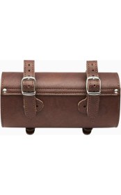 Resim Electra Klasik Kahverengi Suni Deri Bisiklet Alet Çantası 