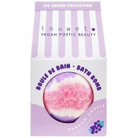 Resim Inuwet Bath Bomb Icecream Blackcurrant Icecream Banyo Topu Siyah Frenk Üzümü 120 g 