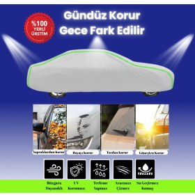 Resim Dokaca Neo Gri Neon Fitilli Audi Tt Coupe 2018 - 2021 Uyumlu Oto Branda Araba Brandası Koruma Örtüsü 