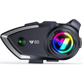 Resim Always Y80 Kablosuz 5.3bt Motosiklet Kask Kulaklık Intercom Kaliteli Hoparlör Ve Mikrofon 