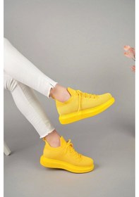 Resim Ch307 Rt Tricot Kadın Ayakkabı Sarı Çok Renkli 