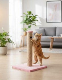 Resim BRT Pet Kedi Tırmalama Tahtası - 42 Cm - Pembe 