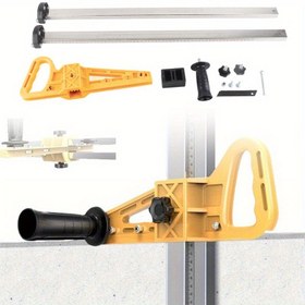 Resim 20-600mm Ayarlanabilir Alçıpan Kesici - 7 Rulmanlı Sistem, Endüstriyel Kalite Hassasiyeti, Sessiz Tasarım, Ergonomik Sarı Alaşım Saplar ve Paslanmaz Çelik Yapı - Profesyonel & DIY Kullanımı 