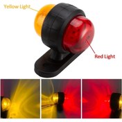 Resim KIR OTOMOTİV Mini Takoz Tek Ledli Sarı-kırmızı 12v-24v 