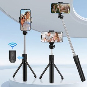 Resim Selfie Çubuğu, Telefon için Selfie Çubuğu, Uzaktan Kumandalı 360° Dönebilen Tripodlu Selfie Çubuğu, iPhone//Android Uyumlu, Taşınabilir Seyahat Telefon Standı, Güzel Hayatı Kaydet 