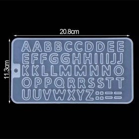 Resim Tinky Winky Epoksi Silikon Kalıp Büyük Harfler Kalıbı Küçük Boy 1.7 cm 