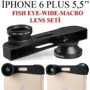 Resim Markacase İphone 6 Plus 5,5 İnch Balık Göz+Wıde Angel+Macro Lens Seti 