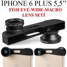 Resim Markacase İphone 6 Plus 5,5 İnch Balık Göz+Wıde Angel+Macro Lens Seti 