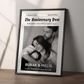 Resim Anılarınızın Manşeti: Kişiye Özel Gazete Portresi - Kişiye Özel Gazete Posteri - Anılarınızın Manşeti / Çerçevesiz Al / Çerçevesiz 