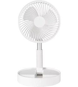 Resim Goldenqian 2025 Yeni Masaüstü Masaüstü Vantilatör Katlanır Teleskopik Fan Şarj Usb Çok Fonksiyonlu Açık Taşınabilir Ev Zemin Ayakta Fan White 1 
