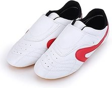 Resim Kung Fu Ayakkabı, PU Deri Unisex Spor Hafif Ayakkabı Tekvando Boks TaiChi Ayakkabı Oxford Tabanlı Spor Salonu Ayakkabı (33) 