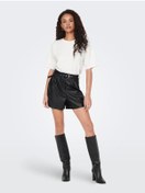 Resim Only Onlheıdı Faux Leather Shorts Noos Otw 