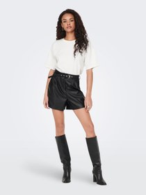 Resim Only Onlheıdı Faux Leather Shorts Noos Otw 