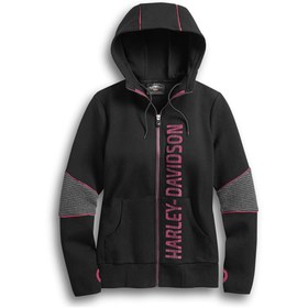 Resim Harley Davidson Harley-davidson Women's Double Knit Four-way Stretch Hoodie 