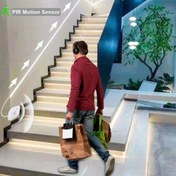 Resim Acosh Neon Hareket Sensörlü LED Işık Şeridi - Yatak Altı ve Dolap Aydınlatması için Sıcak Beyaz, USB Güçlü Kablo ile Modern Tasarım, Yatak Odası, Koridor İç Mekan Kullanımı, Gardrop Aydınlatma, Çağdaş Aydınlatma, Sorunsuz Entegrasyon, Dayanıklı Plastik Gövde 