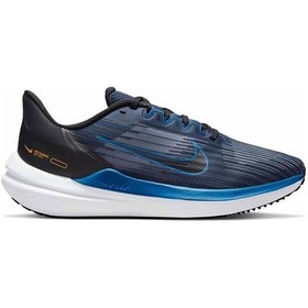 Resim Nike Air Winflo 9 Erkek Koşu Ayakkabısı Dd6203-400 Siyah-lacivert Lacivert 