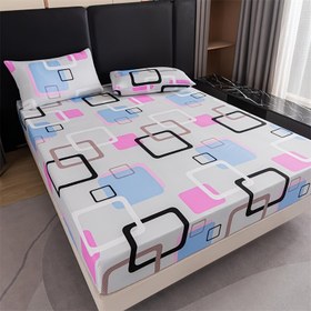 Resim 3 parça Dacron Baskılı Yatak Şapkası Seti (Bir Yatak Şapkası + İki Yastık Kılıfı) 