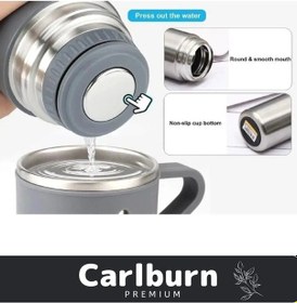 Resim Özel Üretim Paslanmaz Çelik 3 Bardaklı Soğuk Sıcak Termos Vakumlu Termos Set Çanta Hediyeli 550 Ml 