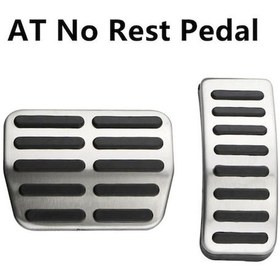 Resim Novahub Paslanmaz Çelik Araba Gaz Fren Pedalları Mt/at Pedalı Kapağı Seat Ibiza İçin 6k 6l 6j Skoda Fabia Vw Polo 9n 6r Bora Golf Mk4 Iv At 