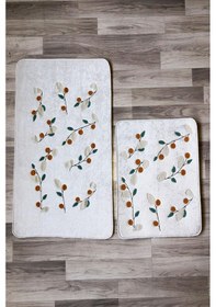 Resim Dijital Baskı Kaymaz Taban Yıkanabilir 2'li Punch Banyo Paspas Takımı Pcp001 Renkli 