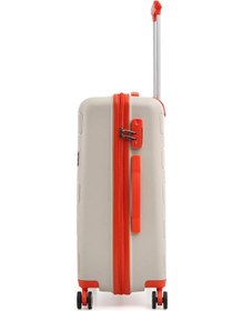 Resim Ççs 5236 Polipropilen Orta Boy Valiz Beyaz-turuncu 