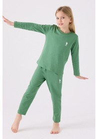 Resim U.s. Polo Assn Kız Çocuk Yeşil Pijama Takımı Us1668-c-v3 Yeşil 