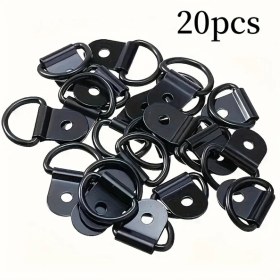 Resim Gateesat 20 Adet Paslanmaz Çelik D-hook Bağlama Askısı Kamyon Karavan Tekne 