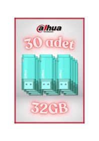Resim 30 Adet 32gb Kapaklı Usb Flash Bellek U126 Yeşil - 