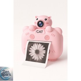 Resim ZEN SPARK Kameralı Fotoğraf Yazıcısı Pembe Renk – 2.0" Ekran, 1080P, Döner Lens, 1200mAh, 32GB Destekli 