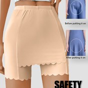 Resim CELIN Kadınlar için Yüksek Bel Dikişsiz Güvenlik Şortları | Buz İpeği Kumaş | Sürtünme Önleyici Kaymaz Tutuş | Pürüzlü Kenar Detayı | Esnek Polyester ve Elastan Karışımı | Makinede Yıkanabilir | Zarif Siyah | Günlük Kullanım İçin Her Mevsim Rahat Kalıp 