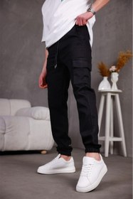 Resim wamoss Yeni Sezon Beli ve Paçası Lastikli Erkek Jogger Kargo Pantolon YK12 