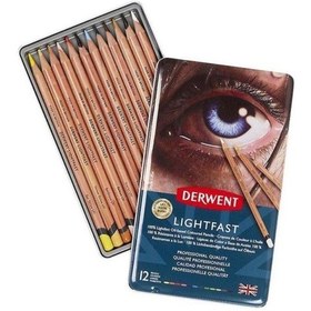 Resim Derwent Lightfast Yağ Bazlı Kuru Boya Seti 12li Dw2302719 