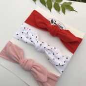 Resim Swan Butik Kız Çocuk Bebek Bandana Toka Seti 3'lü 