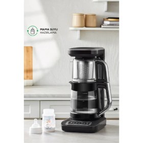 Resim Karaca Çaysever Robotea Pro Connect 4 In 1 Konuşan Otomatik Cam Çay ve Filtre Kahve Demleme Makinesi 