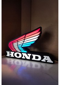 Resim Honda Tasarımlı Dekoratif Aydınlatma Gece Lambası Çok Renkli 