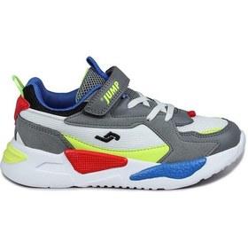 Resim Jump 30058 Gri - Beyaz - Çok Renkli Üniseks Çocuk Sneaker Günlük Spor Ayakkabı 001 
