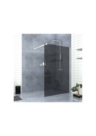 Resim Tekno Duş Silver Tetra 6mm Füme Cam Seperatör Duşakabin Füme 