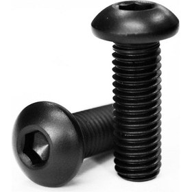 Resim Bombe Başlı İmbus Civata Siyah Dın 7380 M6x45 Mm 10 Adet 