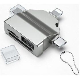 Resim Büro Ev Ofis Cihazları İçin 7hub Flashdrive Card Reader 